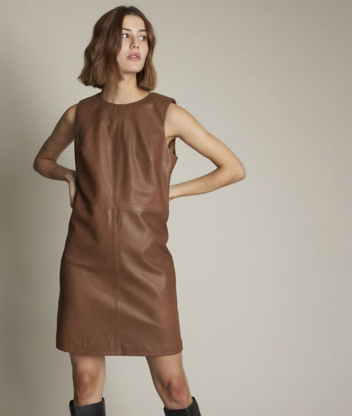 Picture of IZZIE LEATHER DRESS